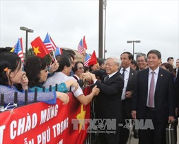 Tổng Bí thư Nguyễn Phú Trọng bắt đầu thăm chính thức Hoa Kỳ 